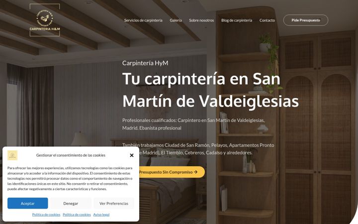 Screenshot of carpinteriasanmartindevaldeiglesias.es