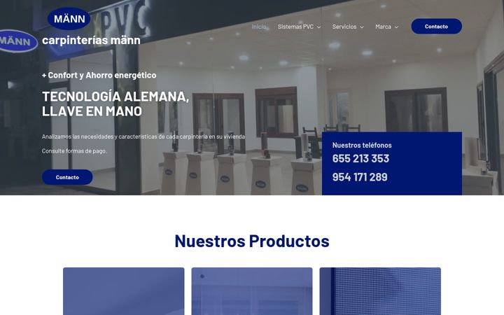 Screenshot of carpinteriasmann.com