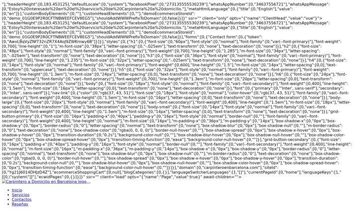 Screenshot of carpinteroenbarcelona.com