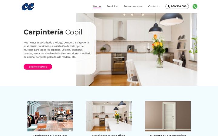 Screenshot of carpinterosvalencia.com