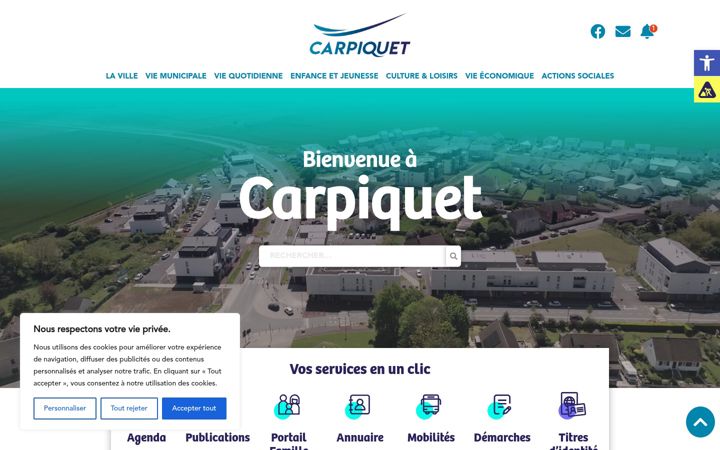 Screenshot of carpiquet.fr