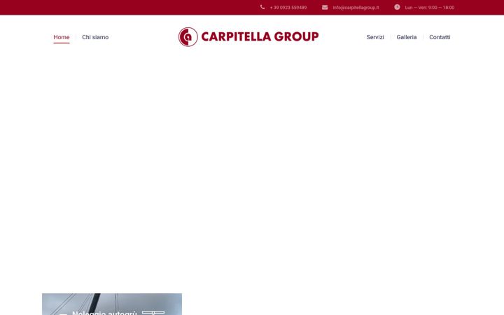 Captură de ecran a carpitellagroup.it