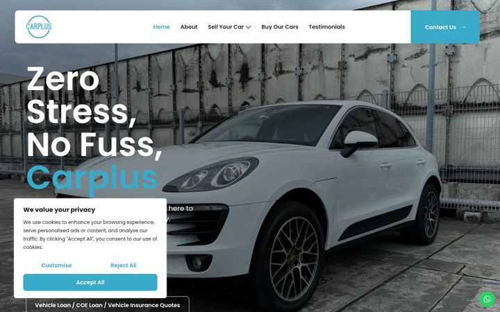 Screenshot of carplus.sg