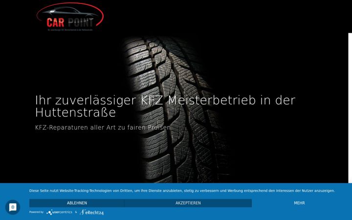 Screenshot of carpoint-huttenstrasse.de