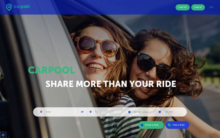 Screenshot of carpool.be