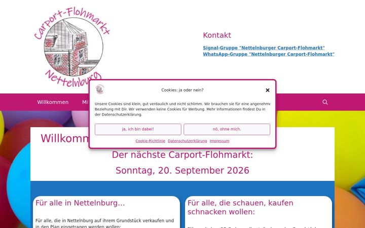 Screenshot of carport-flohmarkt.de