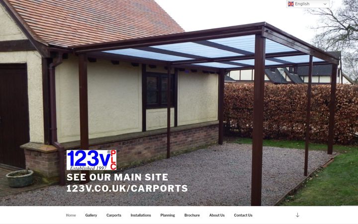 Screenshot of carports.co.uk