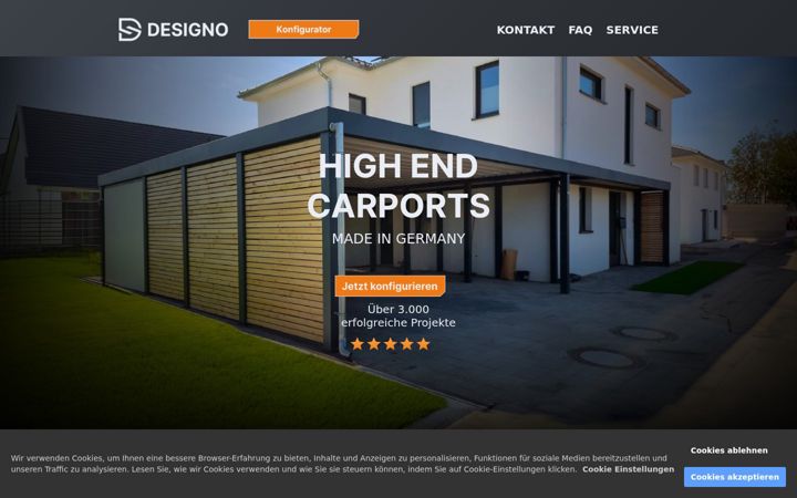 Screenshot of carportwelt.com