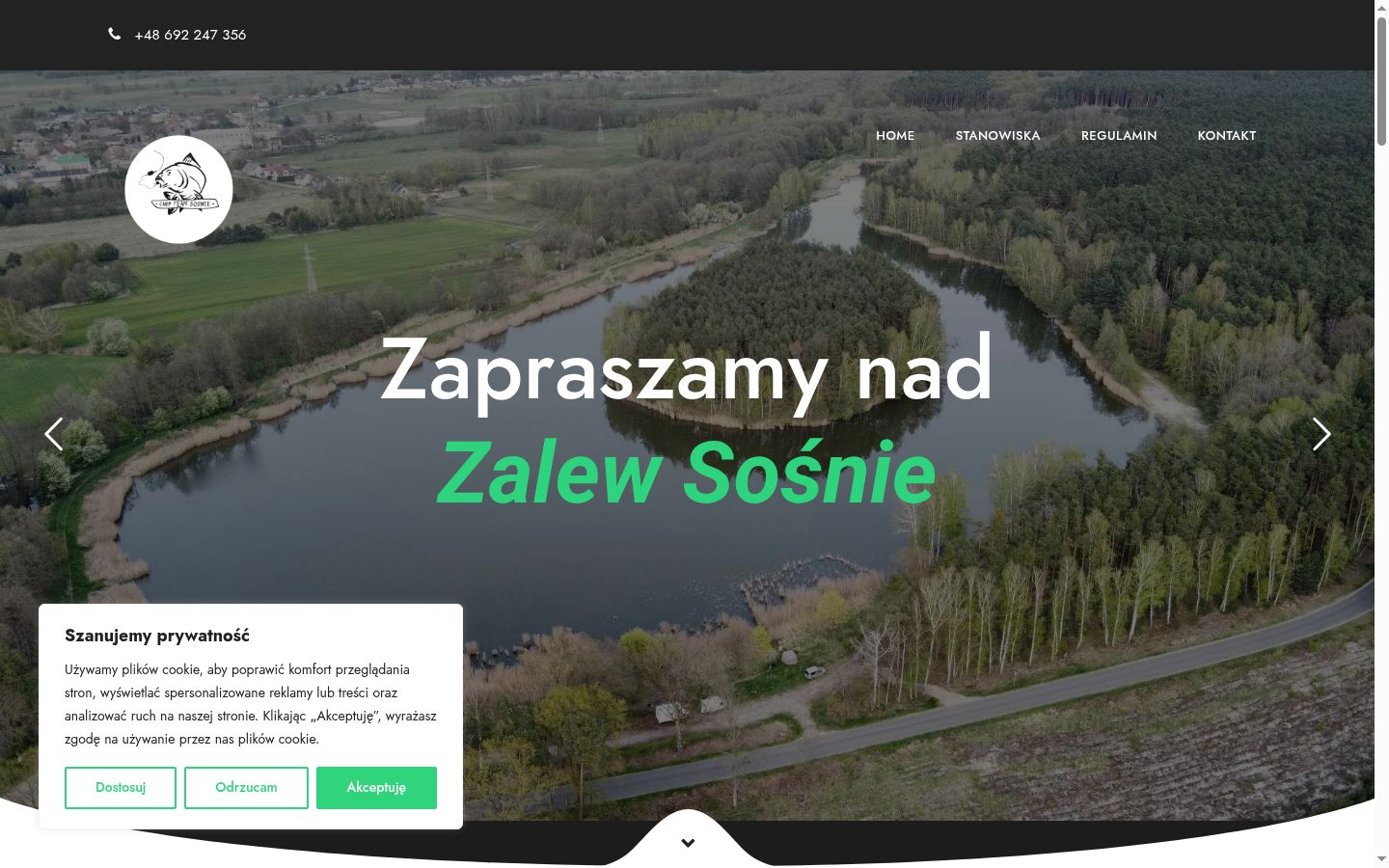 Snímek obrazovky baneru souhlasu zobrazeného před jakoukoli interakcí