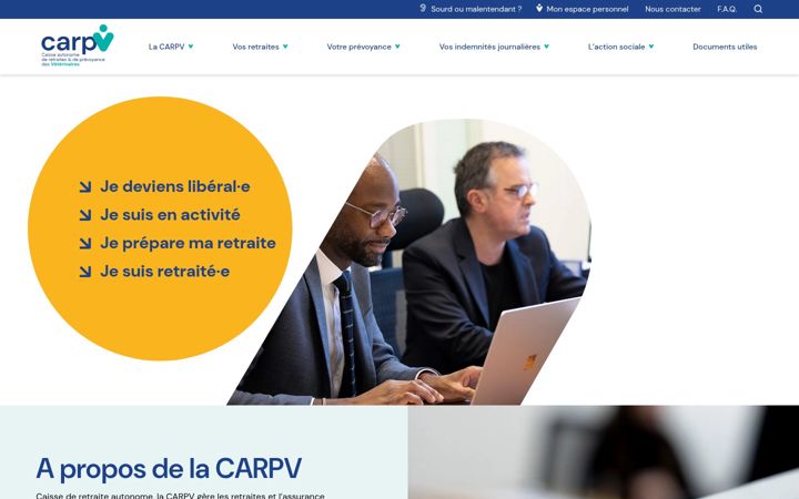 Ekrano kopija carpv.fr
