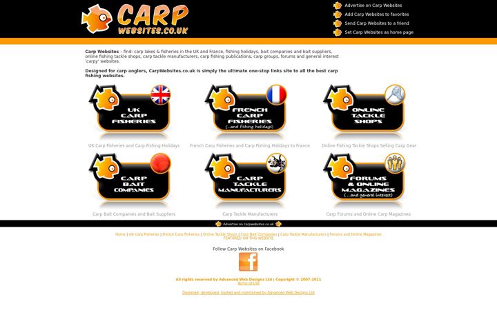 Screenshot ta' carpwebsites.co.uk