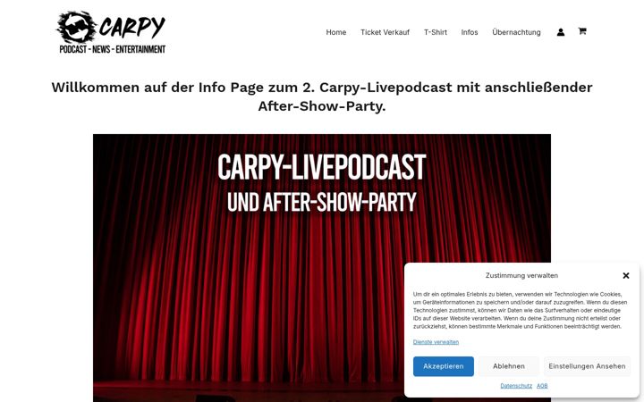 Screenshot of carpy-livepodcast.de