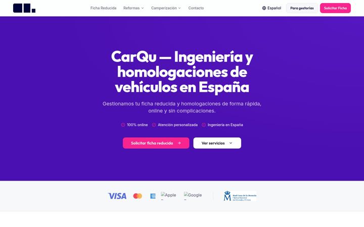 Screenshot of carqu.es