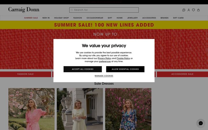 Screenshot of carraigdonn.com