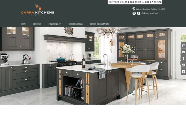 Ekrano kopija carrakitchens.ie