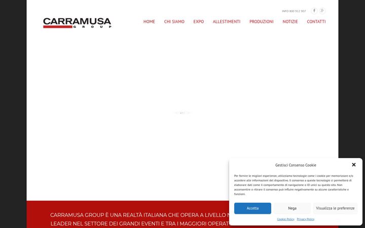 Screenshot of carramusagroup.com