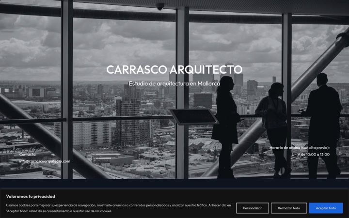 Screenshot of carrascoarquitecto.com