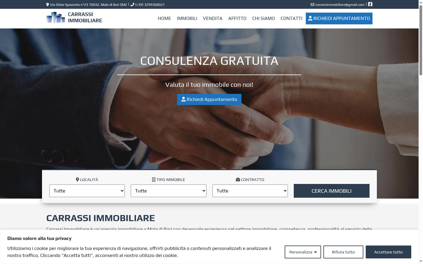 Captură de ecran a bannerului de consimțământ afișat înainte de orice interacțiune