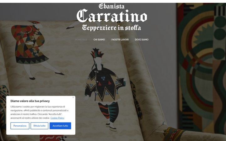 Captură de ecran a carratino.it