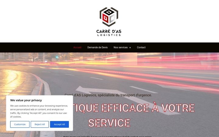 Screenshot of carre-daslogistics.fr