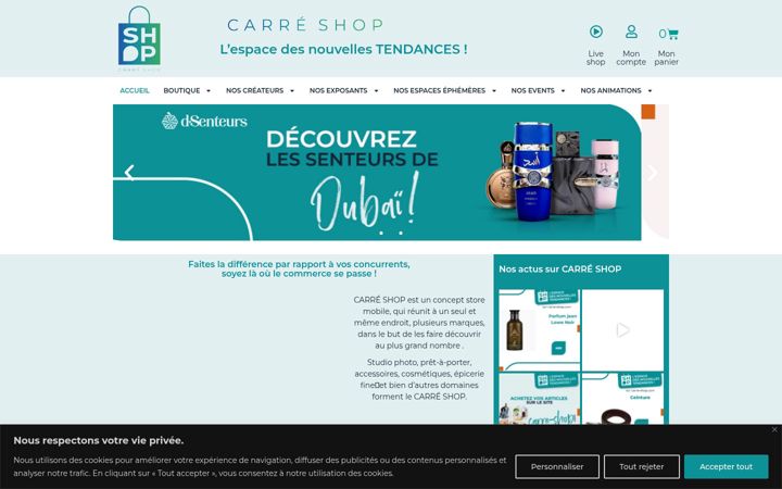 Screenshot of carre-shop.com
