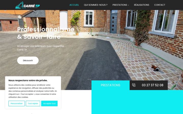 Screenshot of carre-tp.fr