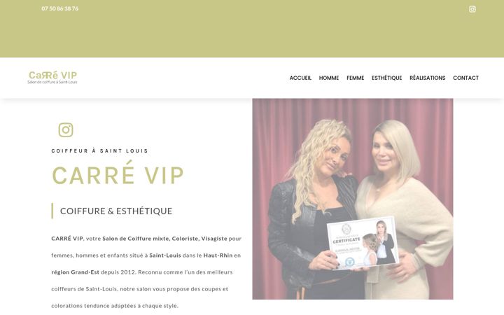 Screenshot of carre-vip-coiffeur.fr