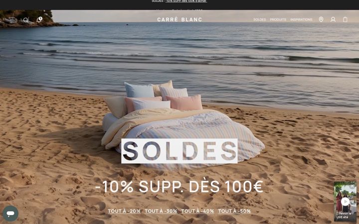 Screenshot of carreblanc.com