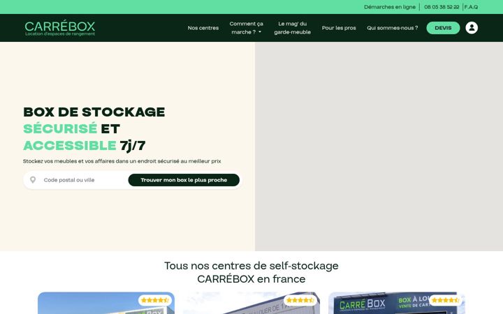 Screenshot του carrebox.fr