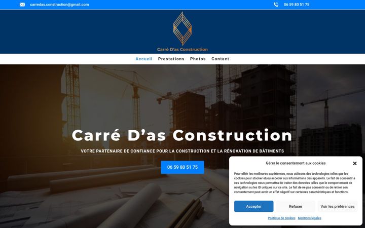 Screenshot του carredas-construction.fr