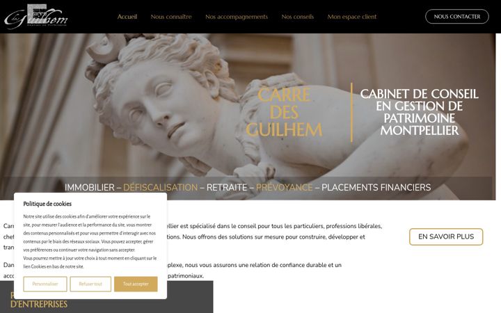 Screenshot of carredesguilhem.com