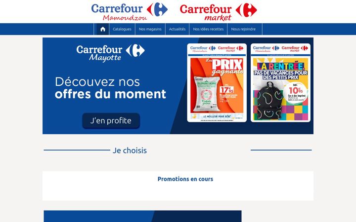 Screenshot of carrefour-mayotte.com
