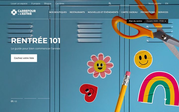 Screenshot of carrefourdelestrie.com
