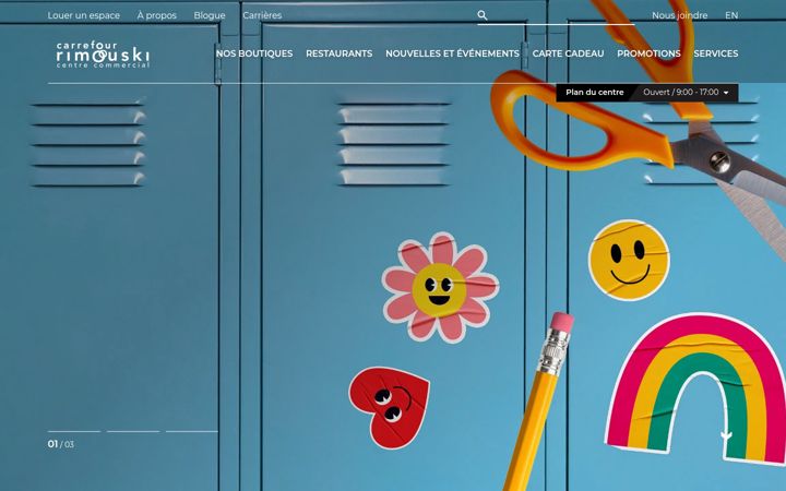 Screenshot of carrefourrimouski.ca