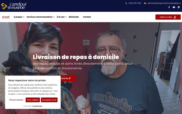 Capture d'écran de carrefoursteusebe.ca