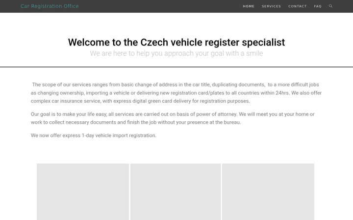 Screenshot ta' carregistrationoffice.cz