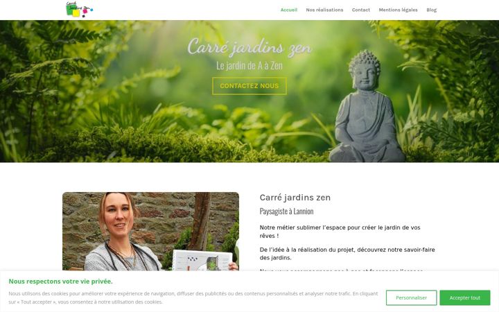Screenshot του carrejardinszen.fr