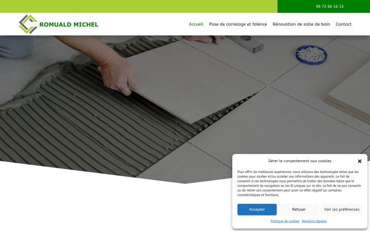 Screenshot of carrelage-romualdmichel.com