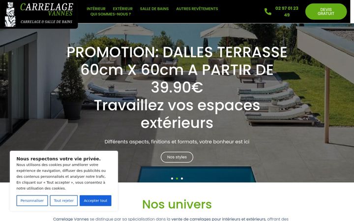Screenshot του carrelage-vannes.fr