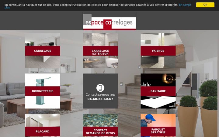 Captură de ecran a carrelages-aude.fr