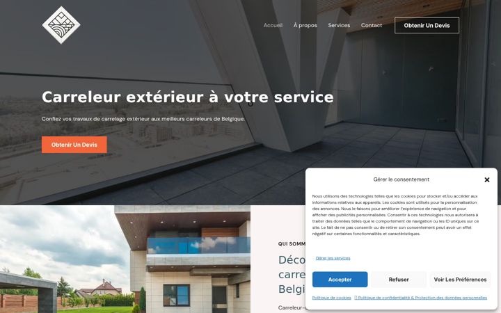 Screenshot of carreleur-exterieur.be
