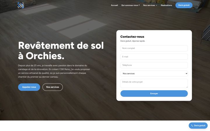 Screenshot of carreleur-orchies59.fr