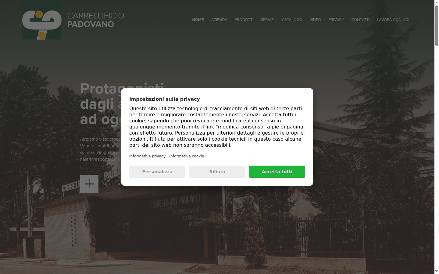 Sutikimo reklamjuostės, rodytos prieš bet kokią sąveiką, ekrano kopija