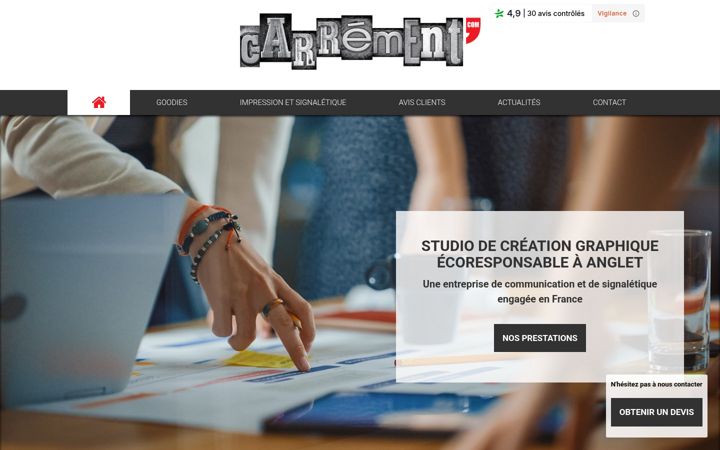 Screenshot of carrementcom-avis.fr