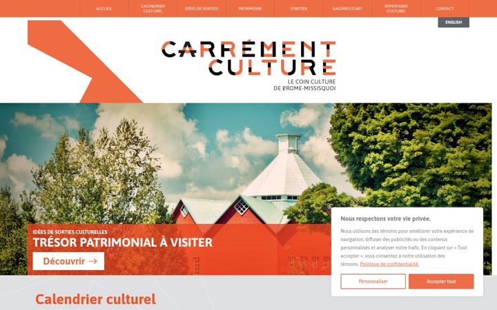 Screenshot of carrementculture.ca
