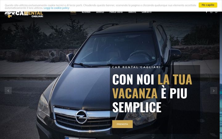 Captură de ecran a carrentalcagliari.it