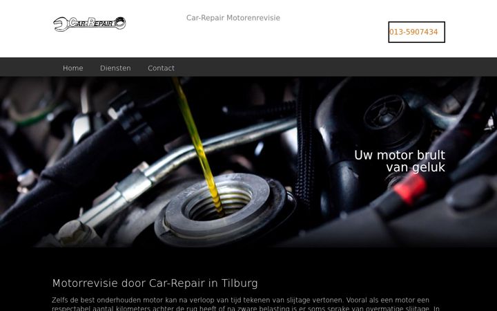 Screenshot of carrepair-motorenrevisie.nl