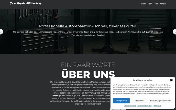 Екранна снимка на carrepair-wittenberg.de