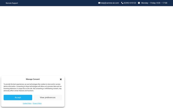 Screenshot of carrera-uk.com