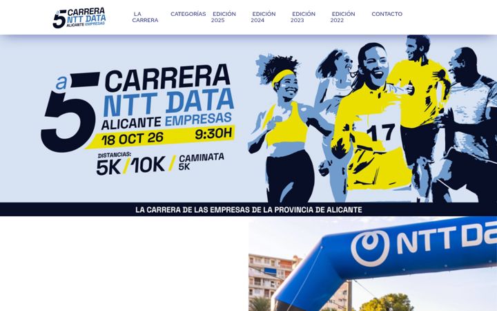 Screenshot of carreraalicanteempresas.es